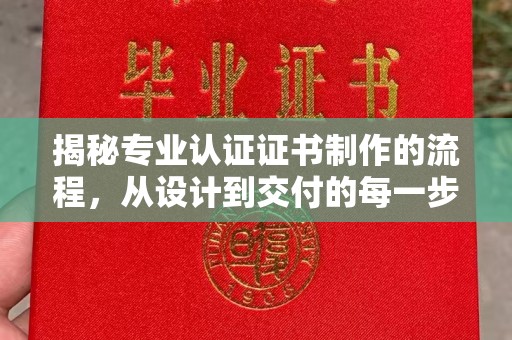 南岸揭秘专业认证证书制作的流程，从设计到交付的每一步